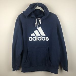 Adidas Distressed Hoodie Sweatshirt - Size Medium